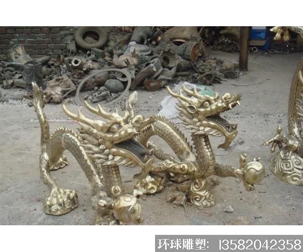 铜龙雕塑丨龙雕像(图片)